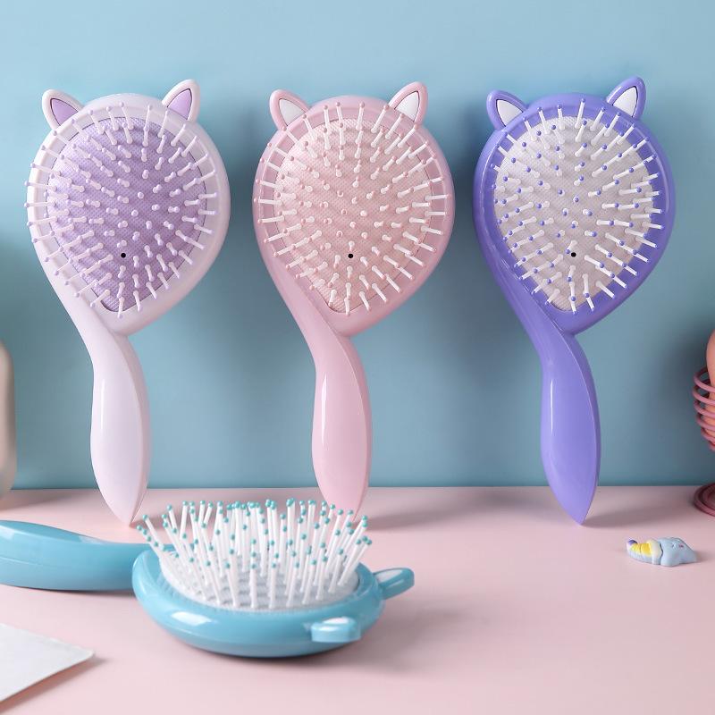 1 ks Nový hřeben s airbagem pro koťátka Roztomilý kreslený dětský masážní hřeben Hřeben na kudrnaté vlasy Hřeben na rovné vlasy Barevný hřeben se vzduchovým polštářem