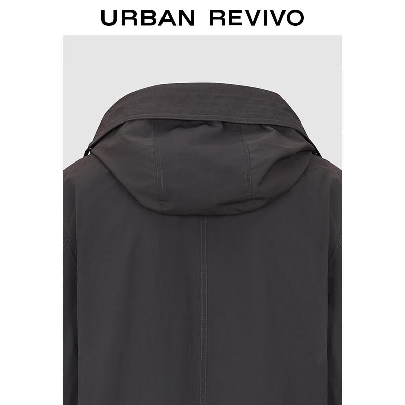 UR Men's Oversized Hooded Workwear Windbreaker Jacket