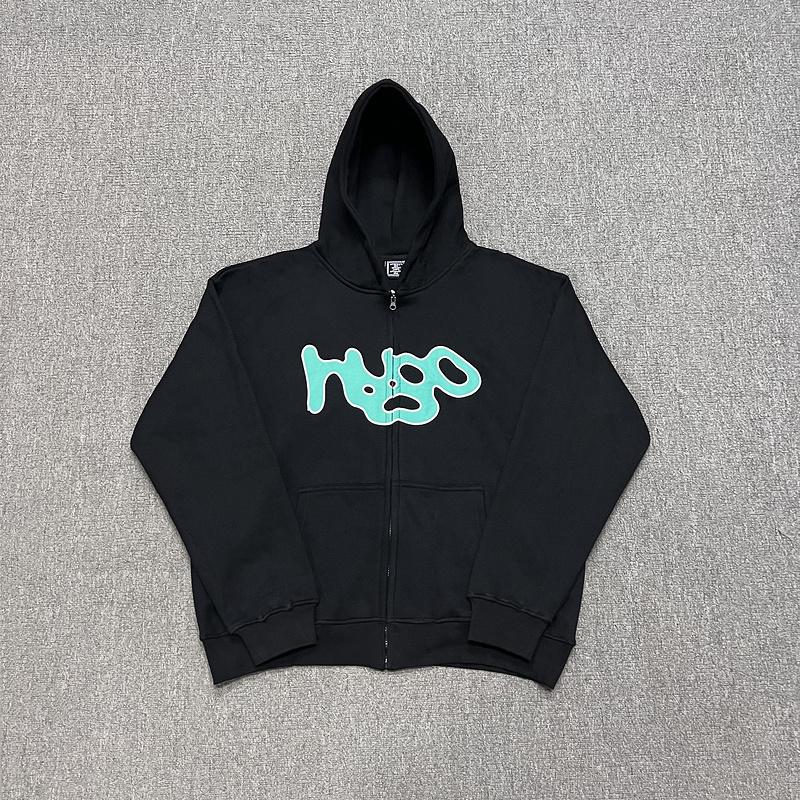 

Куртка ADWYSD Sun Roll с вышитой молнией и бархатным капюшоном Large чёрный