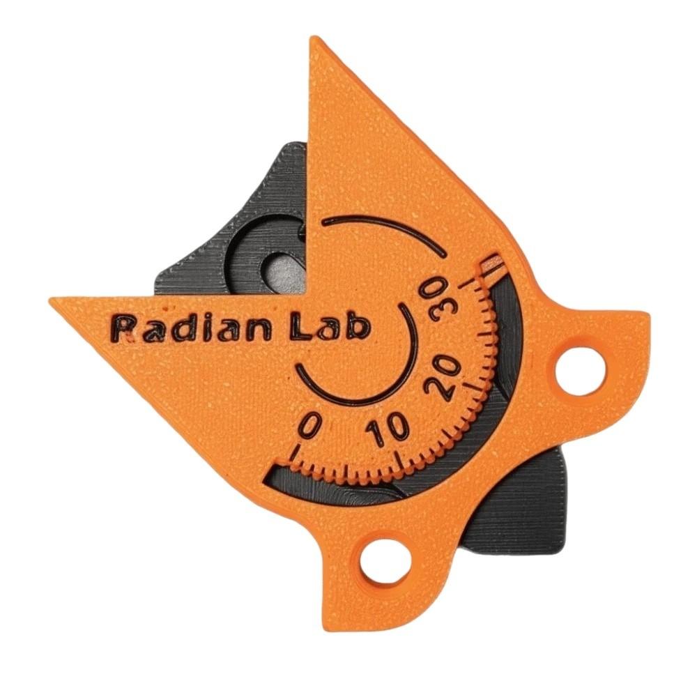 Yellow/Orange Radius Measuring Tool with Scale Measuring Instrument Corner Radius Measuring Tool Portable