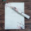 A5/A4 Elegant Zen Floral Double-Sided Full-Color Letter Paper, Hand-Painted Retro Style