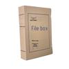 Acid-Free Kraft Paper Document Storage Box - Durable, Thickened, Large Capacity