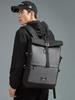 Cool Craftsman Waterproof Roll-Top Backpack: Expandable, Large Capacity, Simple Business Charging Backpack for Men and Women.