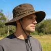 Hat Retro Style West Cowboy Bucket Hat with Adjustable Size Waterproof Quick