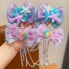 Girls' Mermaid Princess Bow & Tassel Ear Cuff Hair Accessories