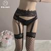 Sex underwear sexy lace suspenders black silk integrated socks women's net socks tide pure lace lace knee stockings A24