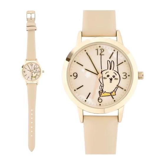 Fieldwork Women s Watch Chikawa Analog Leather Strap Leather Watch Rabbit Ivory CKW002-3