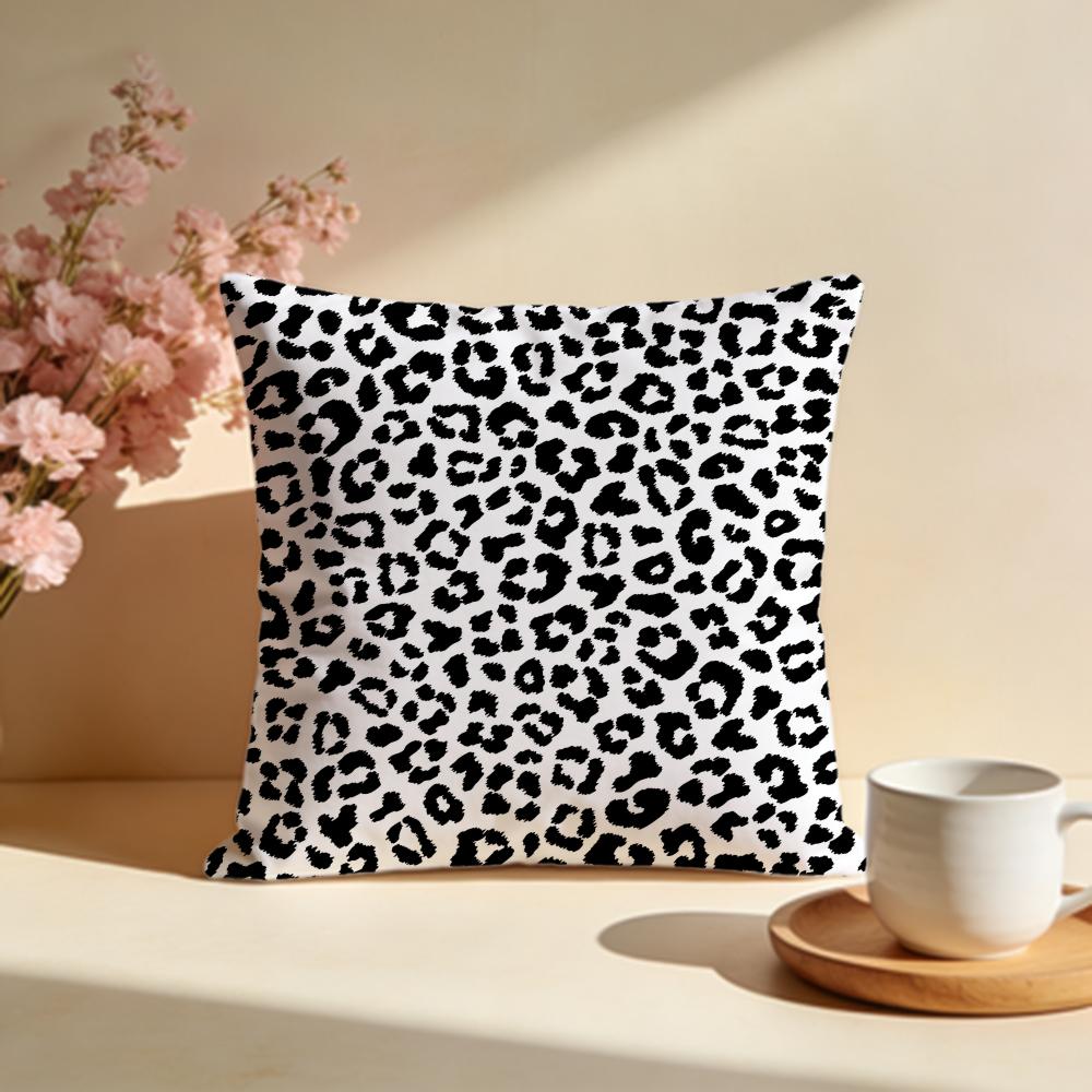Kissenbezug mit auffälligem Leopardenmuster Weiche Kissenbezüge für Zuhause Schlafzimmer Wohnzimmer Sofa
