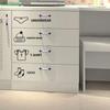 1/5 Sheets Baby Clothes Stickers Home Decor Wardrobe Sticker Decal Bedroom Mural Cabinet Classification Cartoon Stickers