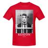 Buster Keaton  Cops  Bw  D20 Casual Tshirt Light Minimalism Highdefinition Printing Cotton Tee
