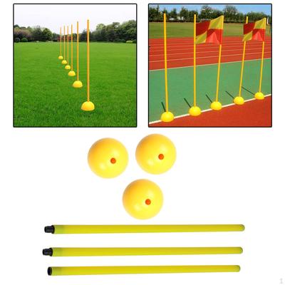 Football Door Bar Training Equipment Sign Obstacle Marker 3 Sets