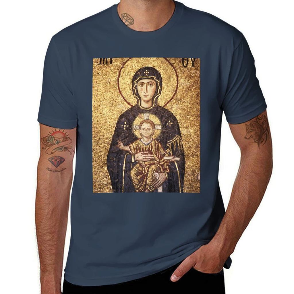 Jungfrau Maria mit Jesus T-Shirt T-Shirts Für Unisex Grafik Lustige Grafik T-Shirts Für Unisex T-Shirt