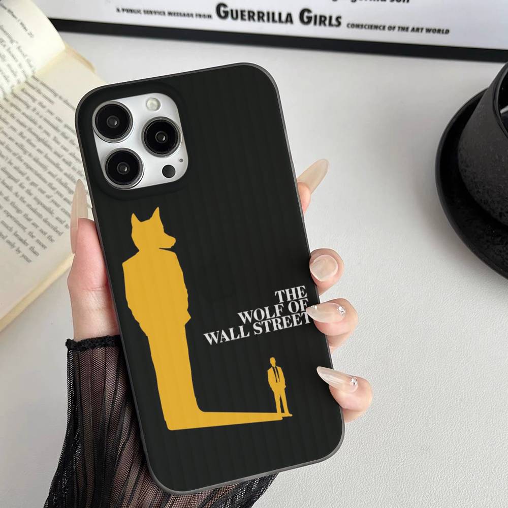 TV The W-Wolf Of W-Wall S-Street Soft Corrugated Phone Case For IPhone 11 12 13 14 15 16 17 Pro Max Plus Pro Shockproof Cover