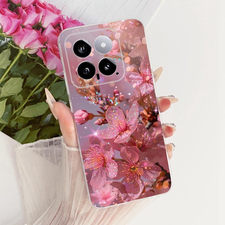 For Xiaomi Mi 14 Pro Case Cute Lion Fashion Painted Cover Soft Silicone Slim Phone Case For Xiaomi 14 Pro Mi14 Pro Fundas Bumper