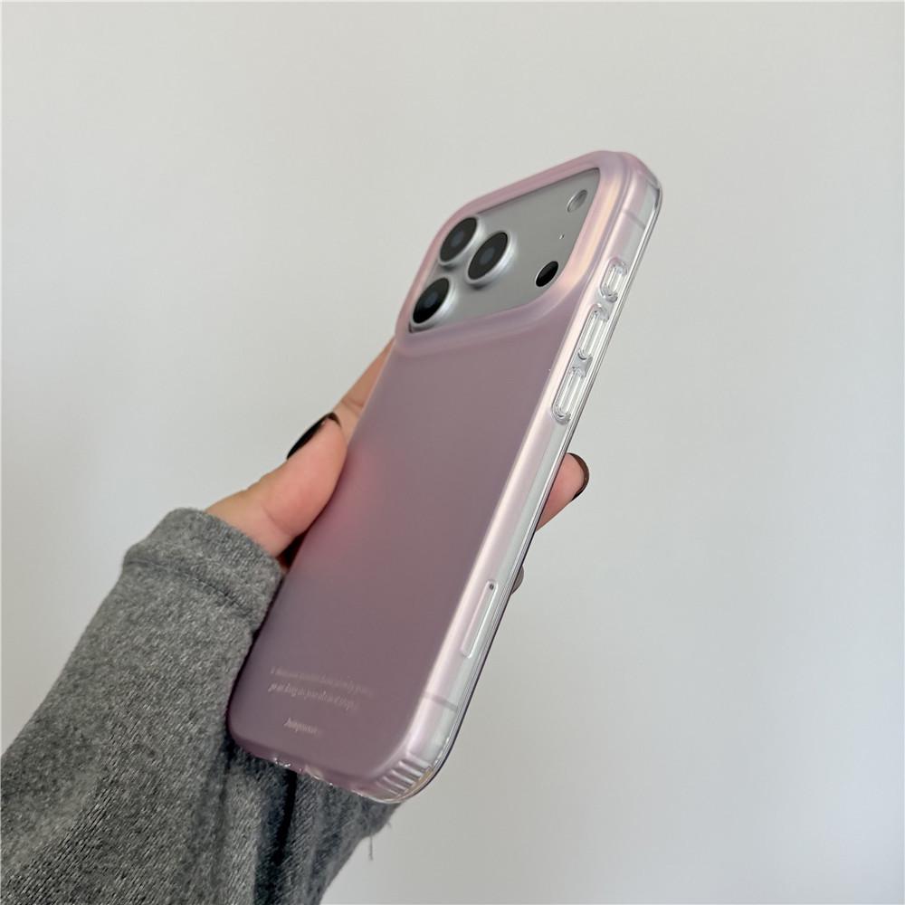 Minimalist Frosted Solid Color Case for iPhone 17 Pro/16PM/15 Pro/14/13 - Korean Style, Drop-Proof, Personalized Design.