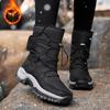 TUINANLE Damenstiefel, wasserdicht, für den Winter, Herrenschuhe, Schneestiefel, Plateau, warm halten, Winterstiefel mit dickem Fell