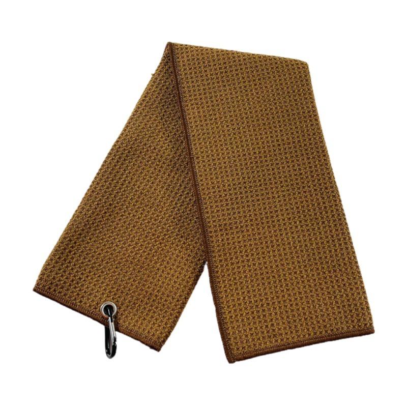 Вафельное полотенце из микрофибры для гольфа с прочным карабином для уличного гольфа, спорта, бега, йоги, подарок для мужчин и женщин, 40*40 см