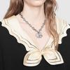 Gucci Double G Series Crystal Vintage Pendant Fashion Jewelry Metal Necklace Women necklace 526913-J1D50-8162