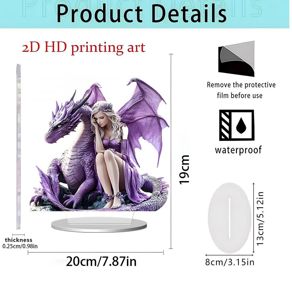 Spread Wings Eagle 2D Acrylic Standee - Home Office Decoration Ornament