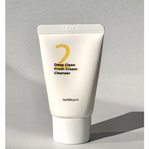 [Renewed] numbuzin No.2 Deep Clean Fresh Cream Cleanser 120ml / 15ml 15ml