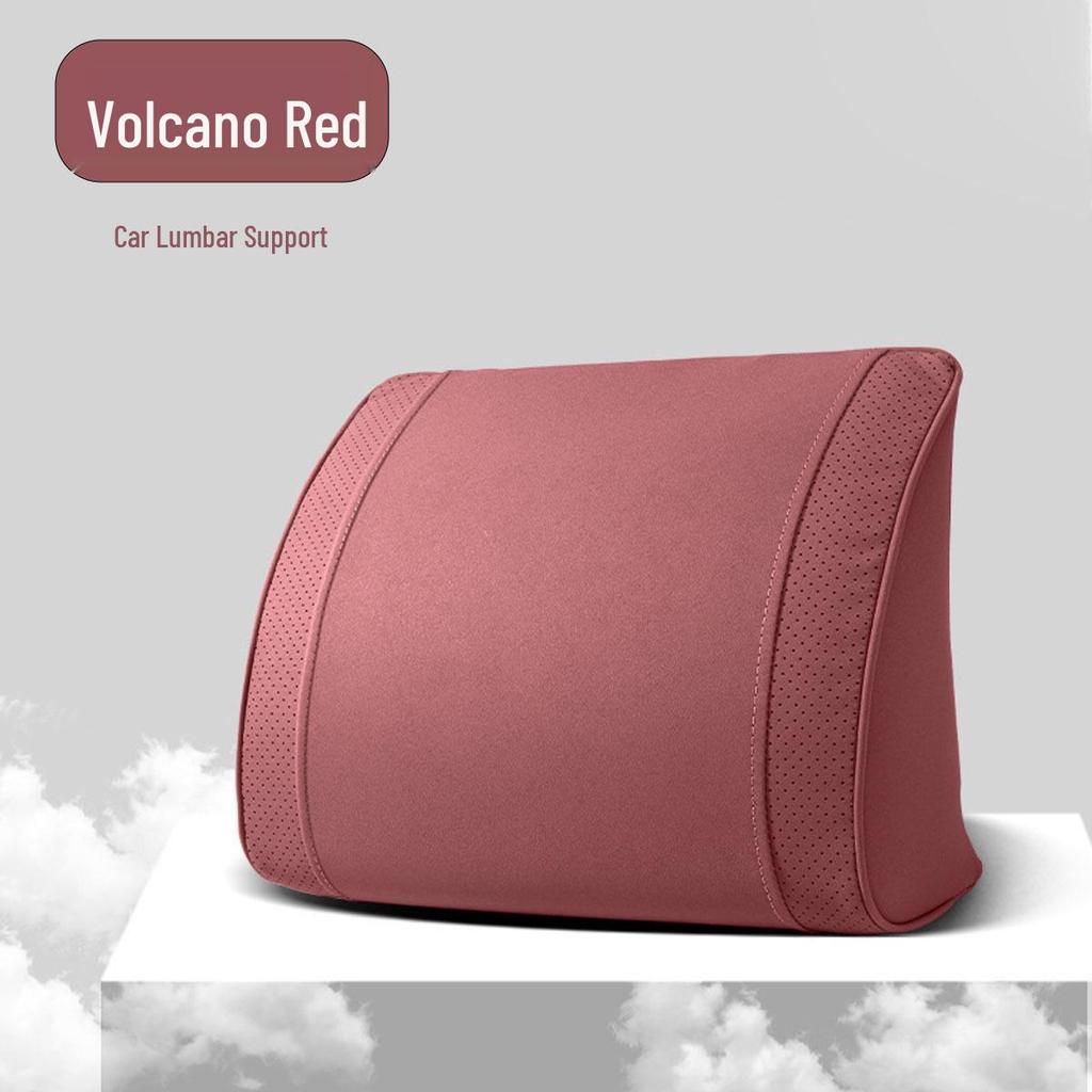 Luxury Leather Velvet Car Neck Pillow & Lumbar Support - Ideal for Drivers