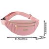 Daily Wear Simple Solid Tone Waist Sling Bag Unisex Fanny Pack, Practical Layout for Outdoor Leisure and Short Trips