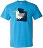 Utah State Bird - City Classic Cute Animal T Shirt - Heather Sapphire