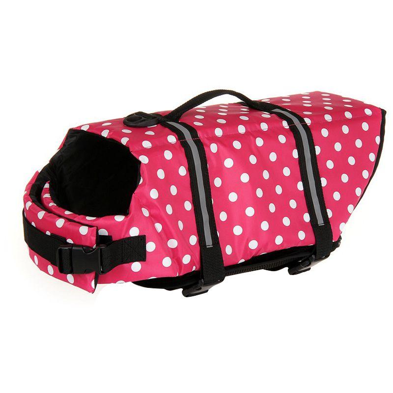 

Pet Dog Life Jacket Large Buoyancy Swimming Suit Dog Swimming Suit Large Small Size Dogs Dog Swimming Pet Supplies Powder Dot xxs Bust size 28-37cm