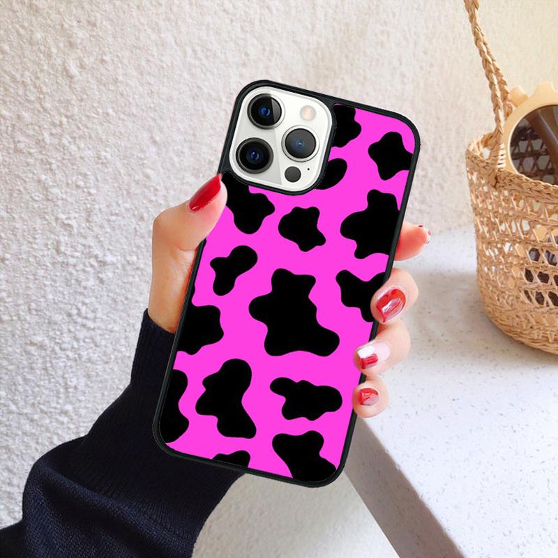 White Black Cow Phone Case for iPhone 17 Air 16 Coque 15 14 12 13 PLUS 11 PRO MAX Back Cover Fundas Shell