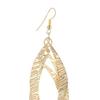 1 Pair Drop Earrings Skin-friendly Corrosion Resistant Anti-fade Long Chain Leaf
