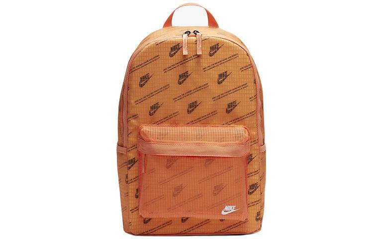 Nike Men's Orange Heritage Polyamide Backpack Regular Unisex