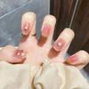 24 Stück Mandel Französische Press-On Nägel Abnehmbar Vollabdeckung Ballerina Falsche Nagelspitzen Für Damen Mädchen