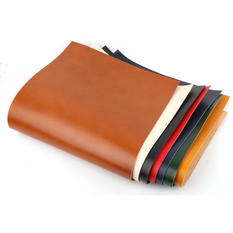 2mm colored oak plant tanned leather, top layer genuine leather, handmade leather, DIY dyed plain weave carved leather fabric