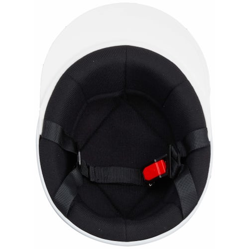 Bike Parts Center Helmet Half White Brim Mud Black Free Size (Head Circumference 57cm~59cm) 710906