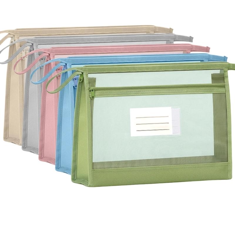 

Mesh File Folders Organizers File Protection Sleeve Clear Pocket Card Holders Clear View Design For Business Essentials 1