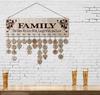 Eid DIY Decor Wooden Calendar Pendant Family Wedding Birthday Special Days Countdown Reminder Board For Christmas Gifts