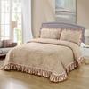 Luxury Soft Knitted Cotton Ruffles Bed Skirt, Bedspread Coverlet, Double Bed Cover Set, Blanket, Linen Pillowcases, Home Textile