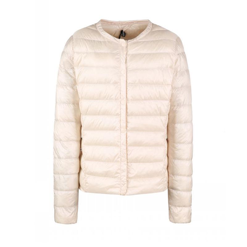 Winter Frauen Ultra Licht Weiße Ente Unten Jacke Kurze Dünne Beiläufige Warme