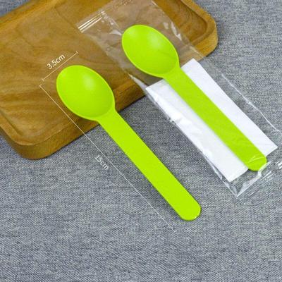 Biodegradable Corn Starch Disposable Yogurt Spoons