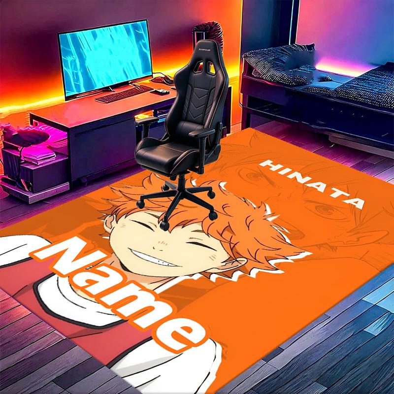 Custom Name Personalized Haikyu Print Carpet, Versatile Home Decor Rug, for Playroom, Apartment, Balcony, Entryway, Hallway Gift