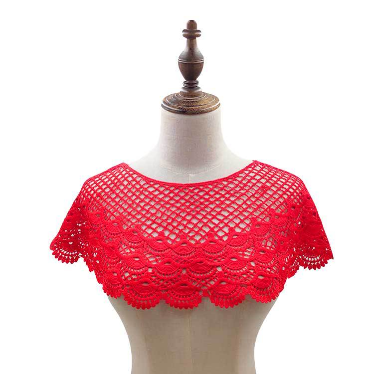 Shawl Women'S Fashion Coat Short Lace Crochet Hollow Leak-Proof Chest Four-Season Small Vest Thin Smock