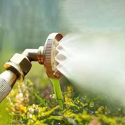 1Pz Testina Irrigatore da Giardino Regolabile 5 Fori Ottone Ugello Spruzzatore M14 Raccordo Tubo Spruzzo Atomizzante Irrigazione Agricola