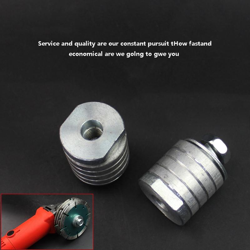 M10 M14 Angle Grinder to Grooving Machine Adapter 100/125 Type Lock Nuts Flange Inner Outer Kit for Slotting Conversion