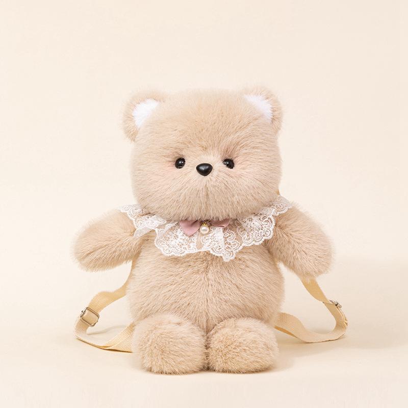 Bambola orso che corre bambola gatto a tre fiori che corre bambola coniglio elefante peluche cuscino regalo di compleanno
