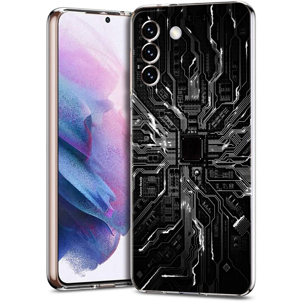 Inside Motherboard Circuit Board Case for Samsung S24 S23 S22 S20 S21 FE Ultra S24 S23 S10 S10E S9 S8 Plus 5G Phone Shell Capas