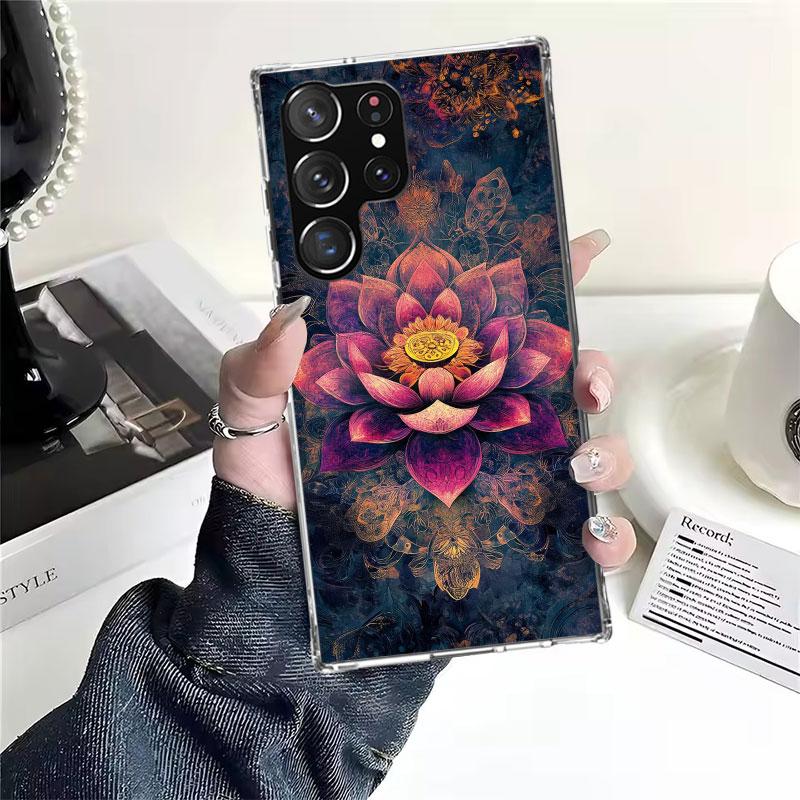 Mandala Chakra Insist Yoga Soft Phone Case For Samsung Galaxy S22 S23 S24 S25 Edge S26 Ultra S20 FE S21 Plus + Fundas Coque Gala