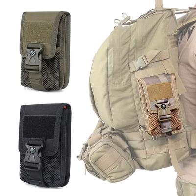 Molle Tactical Dupla Camada Bolsa de Telefone Porta-Cartão Carteira Acessórios de Caça para Acampamento ao Ar Livre Ferramenta Edc Bolsa de Cintura