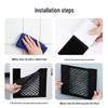 Adhesive Mesh Bag Organizer: Kitchen Cabinet Door Storage for Trash & Plastic Bags