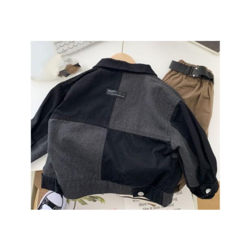 Boys' Spring and Autumn Colorful Korean Version of The Denim Jacket In Small Children Handsome Casual Jacket