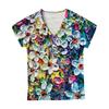 Women's Creative Pattern Short Sleeve Top Streetwear 3d Print T-shirt for Women
